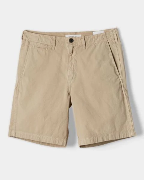 PIMA COTTON CHINO SHORT - KHAKI - Image 3